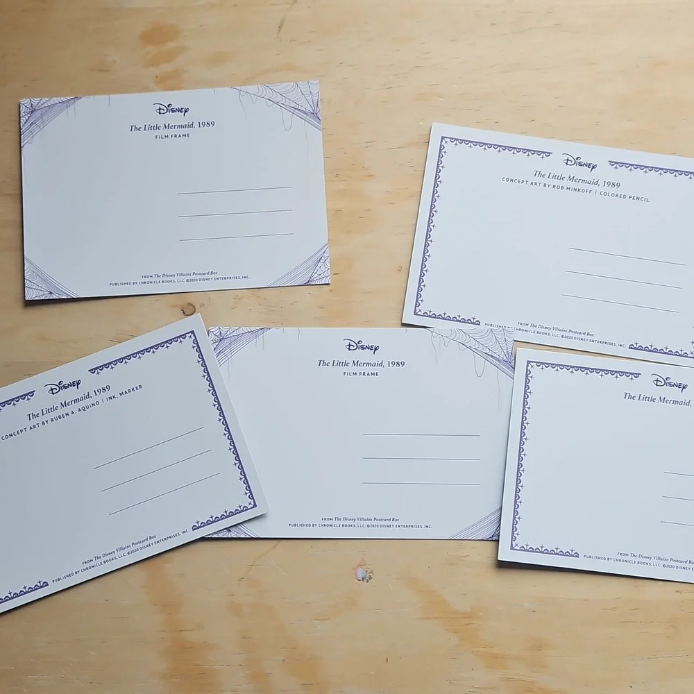 DISNEY VILLAINS POSTCARDS PACK